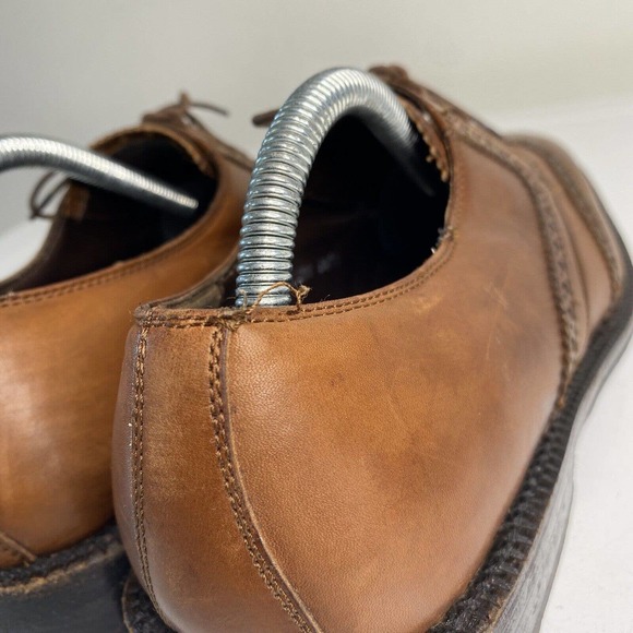 Vintage Salvatore Ferragamo Tramezza Brown Leather Loafers Size 8 1/2 1 D main image 15